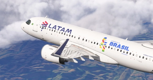 Latam Brasil - PR-XBP Conheça o Brasil Voando | IniBuids A320neo | 4K   w/Cabin