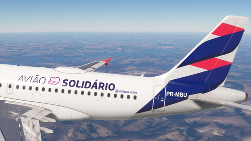 LATAM Brasil "Avião Solidário" PR-MBU
