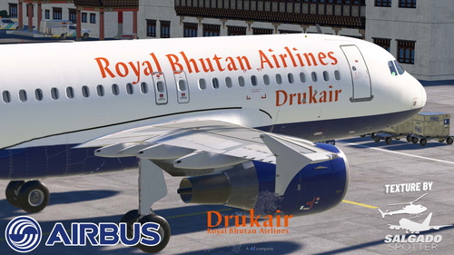 Latin VFR A319 Drukair Royal Bhutan Airlines A5-RGF