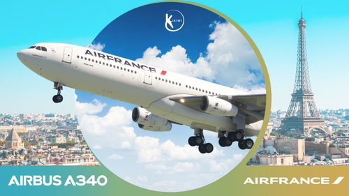 [PACK] LatinVFR A340-300 Air France 2009 F-GLZL & F-GLZP 4K & 8K