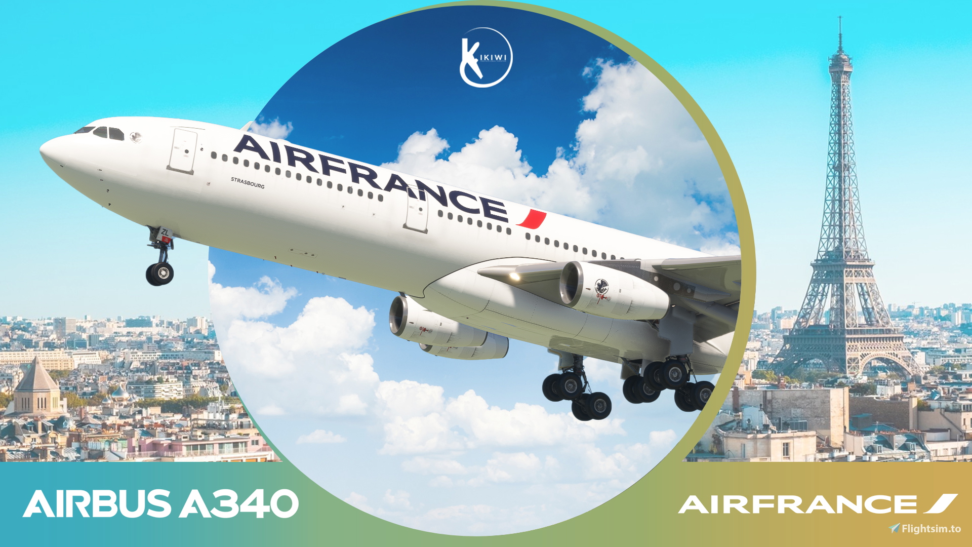 [DISCONTINUED] - LatinVFR A340-300 Air France 2021 F-GLZL 4K & 8K - Image 1