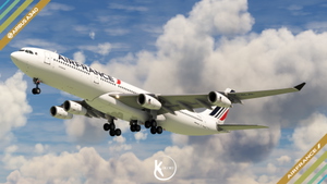 [DISCONTINUED] - LatinVFR A340-300 Air France 2021 F-GLZL 4K & 8K thumbnail 6