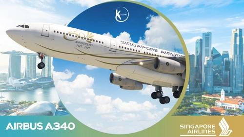 LatinVFR A340-300 Singapore Airlines 50 Anniversary Livery 9V-SJE 4K & 8K
