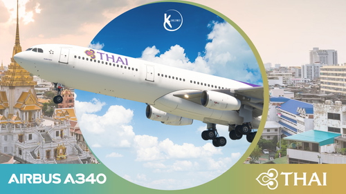 LatinVFR A340-300 Thai Airways 2006 Livery 4K & 8K