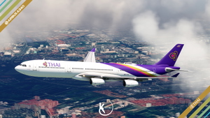 LatinVFR A340-300 Thai Airways 2006 Livery 4K & 8K thumbnail 6