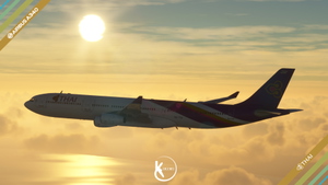 LatinVFR A340-300 Thai Airways 2006 Livery 4K & 8K thumbnail 12
