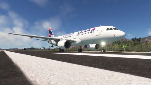 LatinVFR Airbus A320-200 LATAM Airlines Colombia CC-BAQ (Avión solidario)