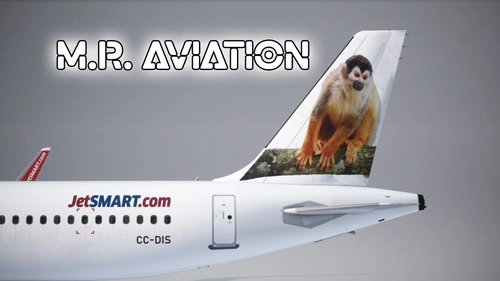 LatinVFR Airbus A321neo PW JetSMART Argentina CC-DIS (Mono Ardilla)