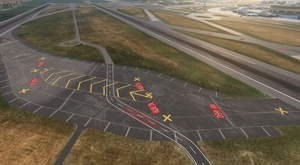 LFPG terrain fix with AFCAD and ground marking (with glass jetways option for GSX users) thumbnail 6