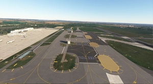 LFPG terrain fix with AFCAD and ground marking (with glass jetways option for GSX users) thumbnail 9