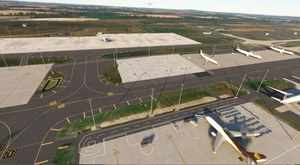 LFPG terrain fix with AFCAD and ground marking (with glass jetways option for GSX users) thumbnail 10