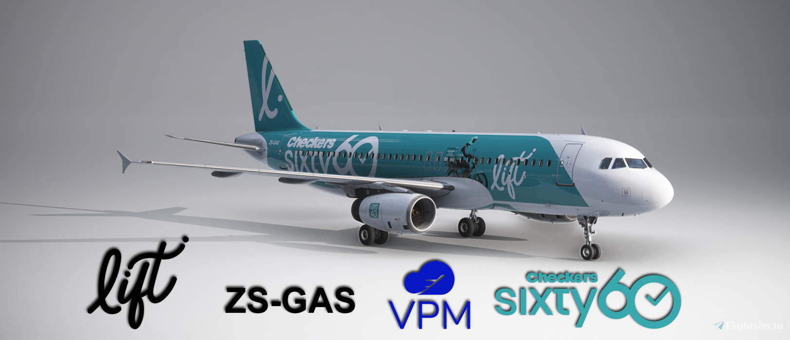 Lift South Africa | ZS-GAS | Checkers 60-60| Fenix A320 V2 IAE