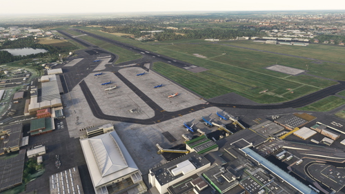 LIML Milan Linate FSLTL Static Aircraft