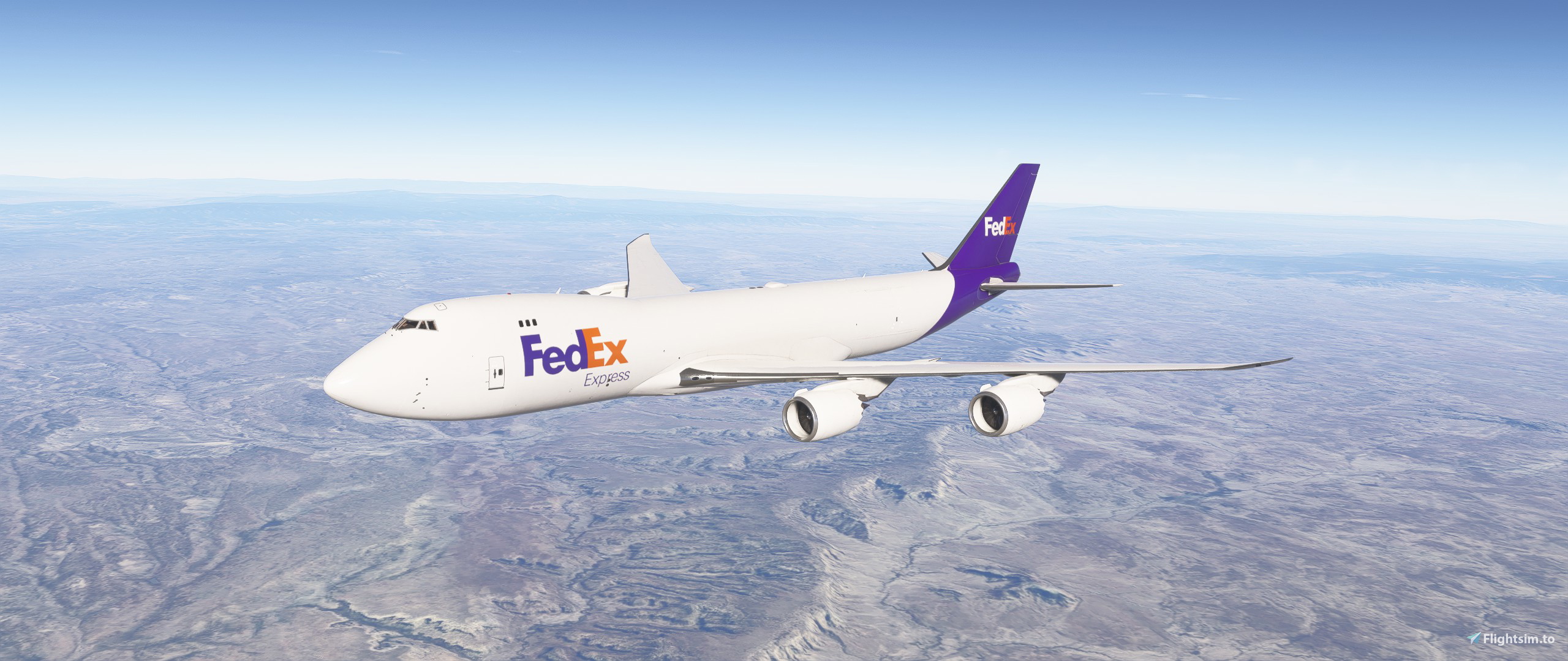 Livery Asoba B747 Freighter - FedEx (fictional) - Image 1