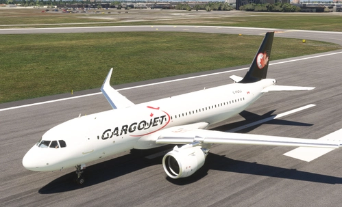 Asobo A320 neo Cargojet Livery