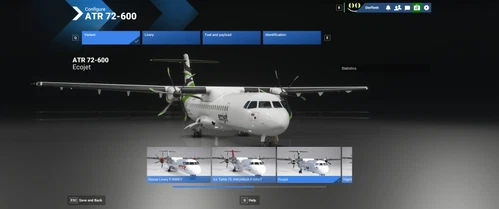 Livery ATR72-600 Ecojet ( FS2020 / MSFS2024 )