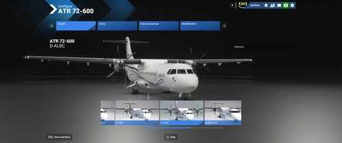 Livery ATR72-600 Lübeck Air D-ALBC ( FS2020 / MSFS2024 )