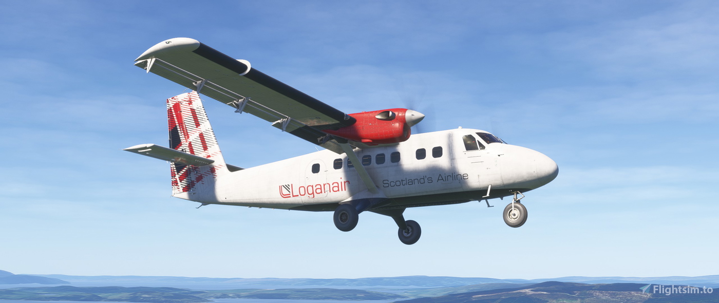 Livery DHC-6 Twin Otter - Loganair for Microsoft Flight Simulator | MSFS