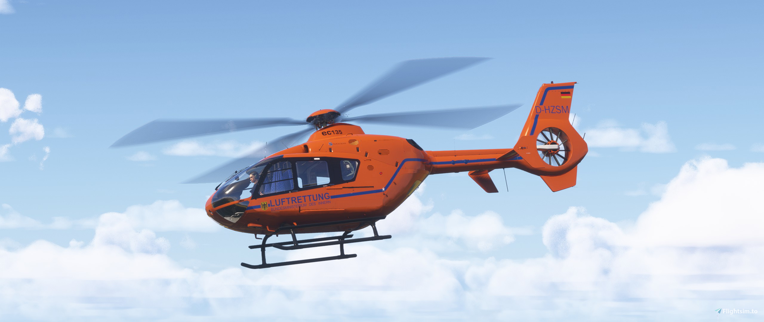 Livery Nemeth Designs EC135 - Luftrettung BMI D-HZSM Christoph 12