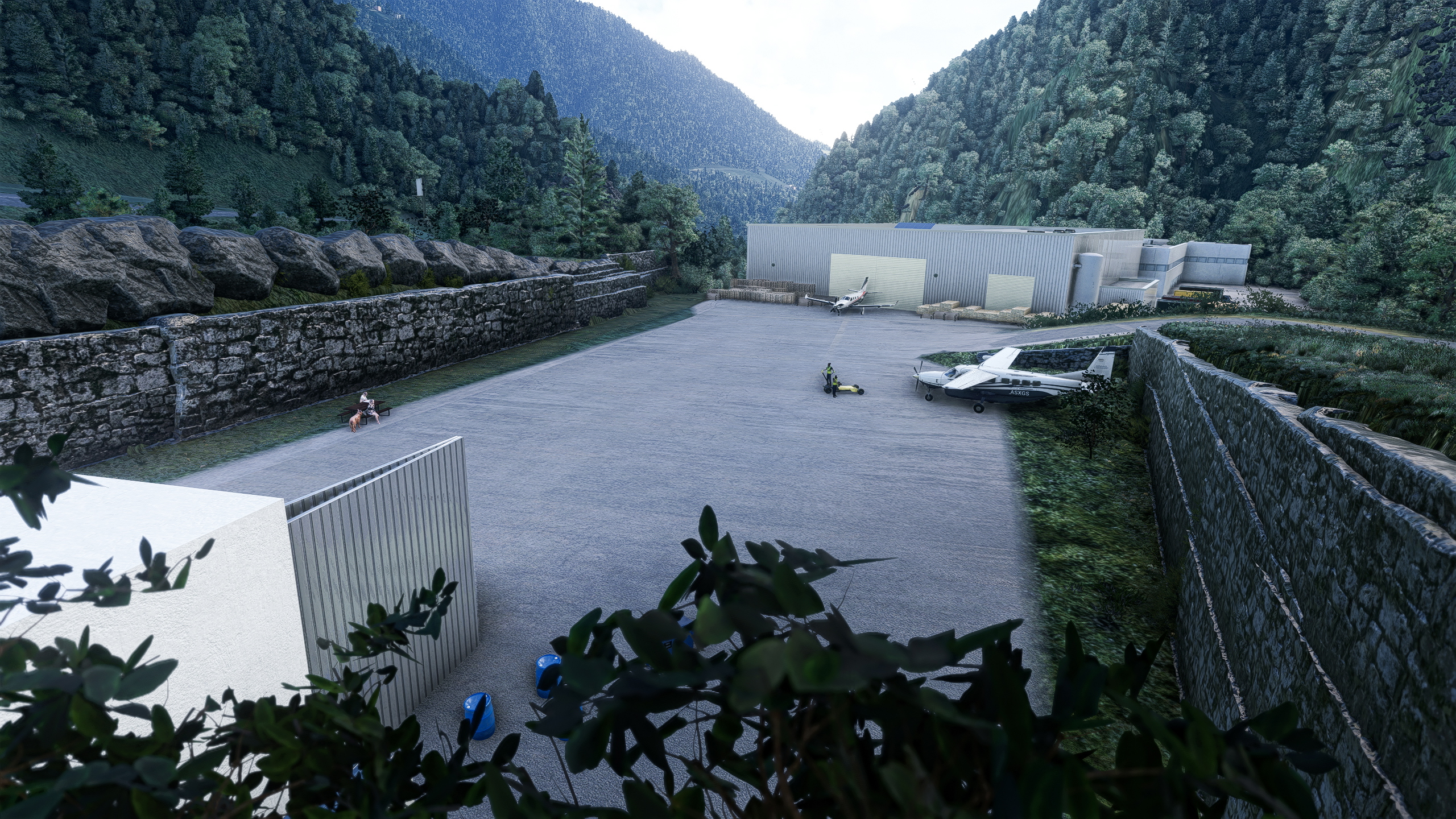 Locher Airfield (LOCH) Ramp Fix & Enhancement for bmw969 scenery - Image 1