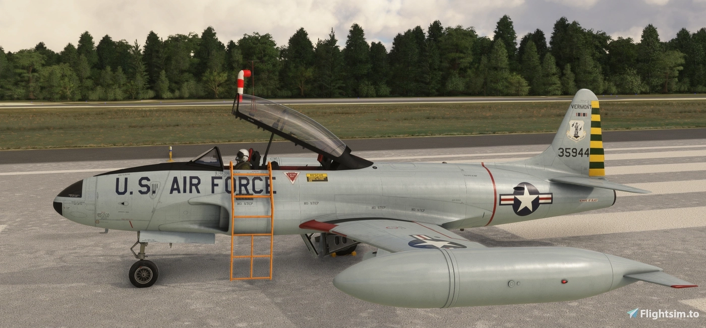 Lockheed T-33A, MSFS2024, Vermont Air National Guard para Microsoft ...
