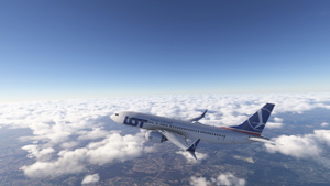 LOT Polish Airlines SPLVA Asobo Boeing 737 MAX 8 - 8K thumbnail 3