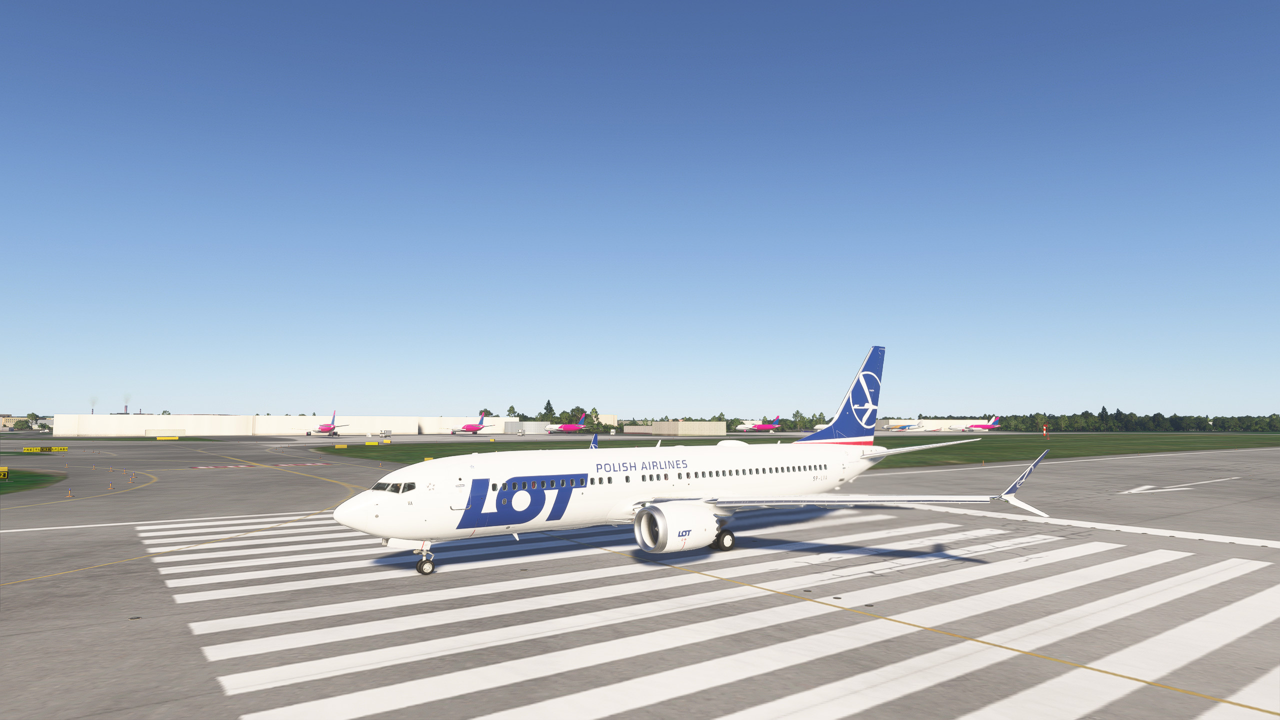 LOT Polish Airlines SPLVA Asobo Boeing 737 MAX 8 - 8K - Image 1