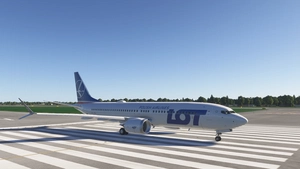 LOT Polish Airlines SPLVA Asobo Boeing 737 MAX 8 - 8K thumbnail 4