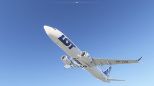 LOT Polish Airlines SPLVA Asobo Boeing 737 MAX 8 - 8K thumbnail 2