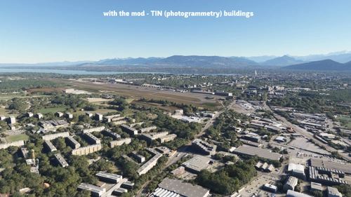LSGG - Geneva Airport by RedWing Sim - City Update 4 Photogrammetry Compatibility Package