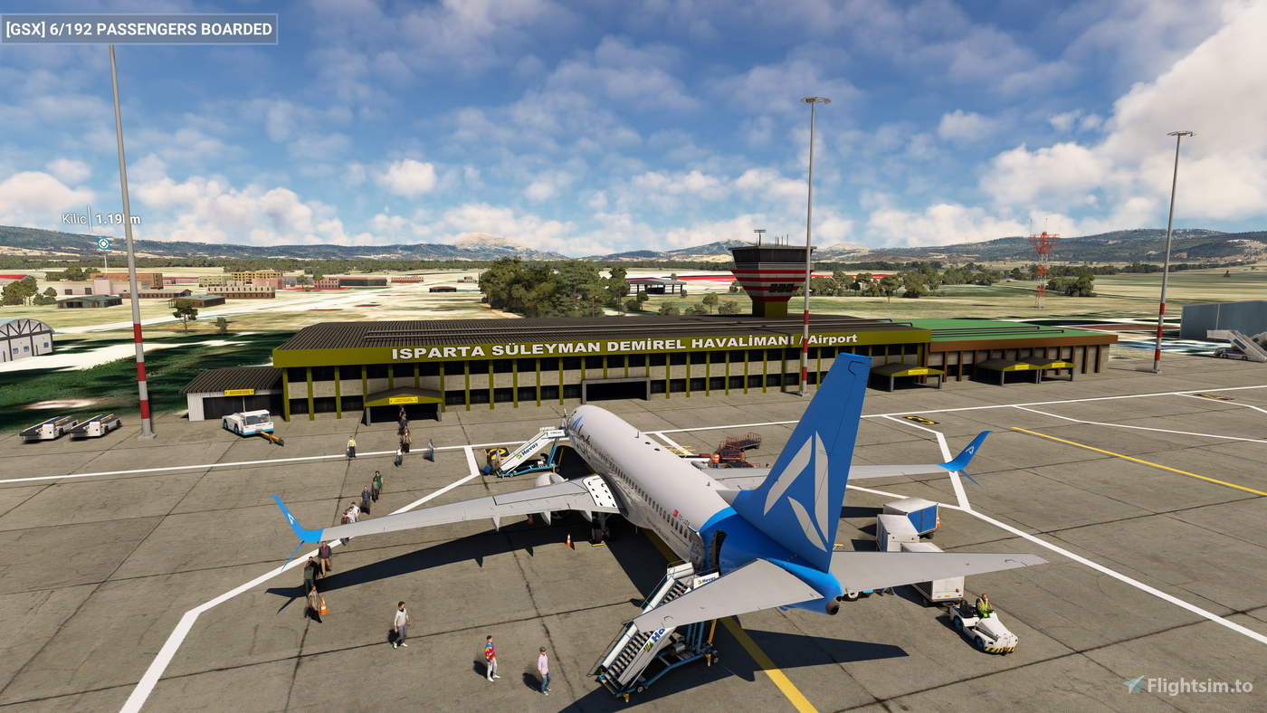 GSX Profile - LTFC - Isparta Suleyman Demirel Airport for Argaeus Scenery for Microsoft Flight Simulator | MSFS