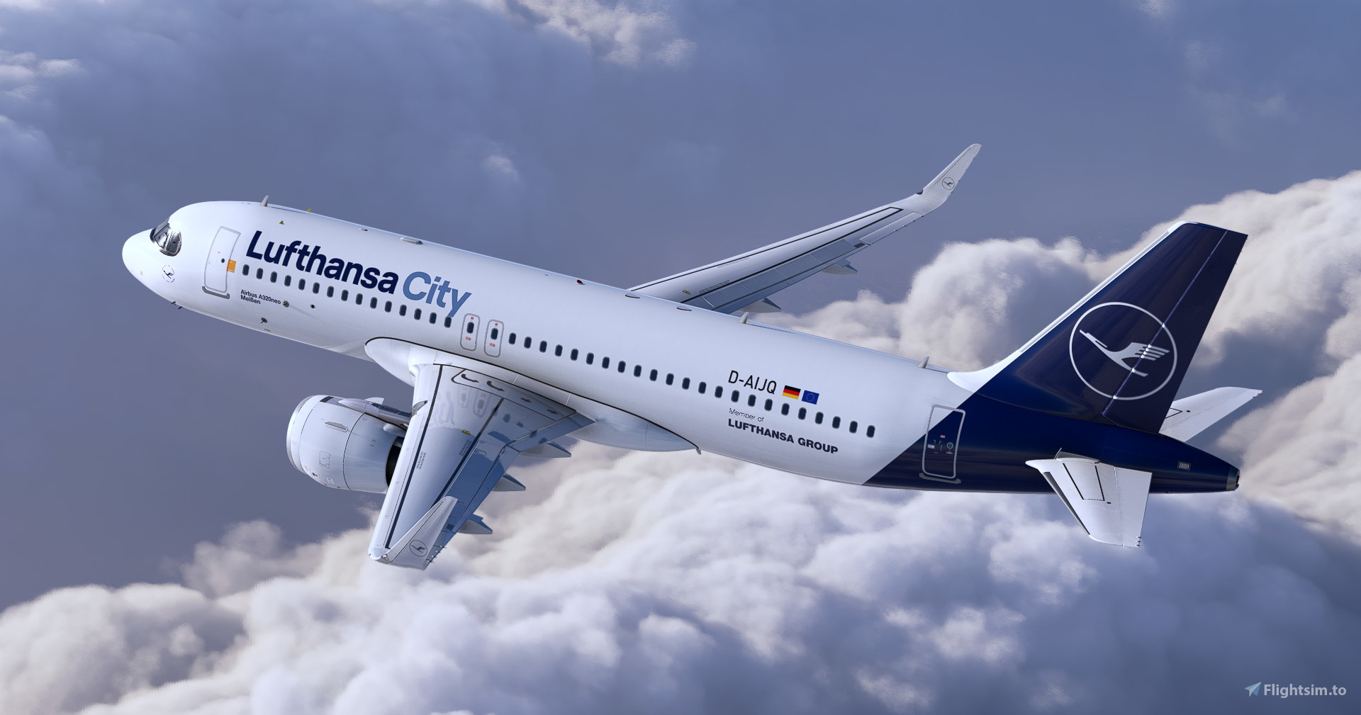A32NX] Lufthansa City D-AIJQ | FlyByWire A320neo | 8K for