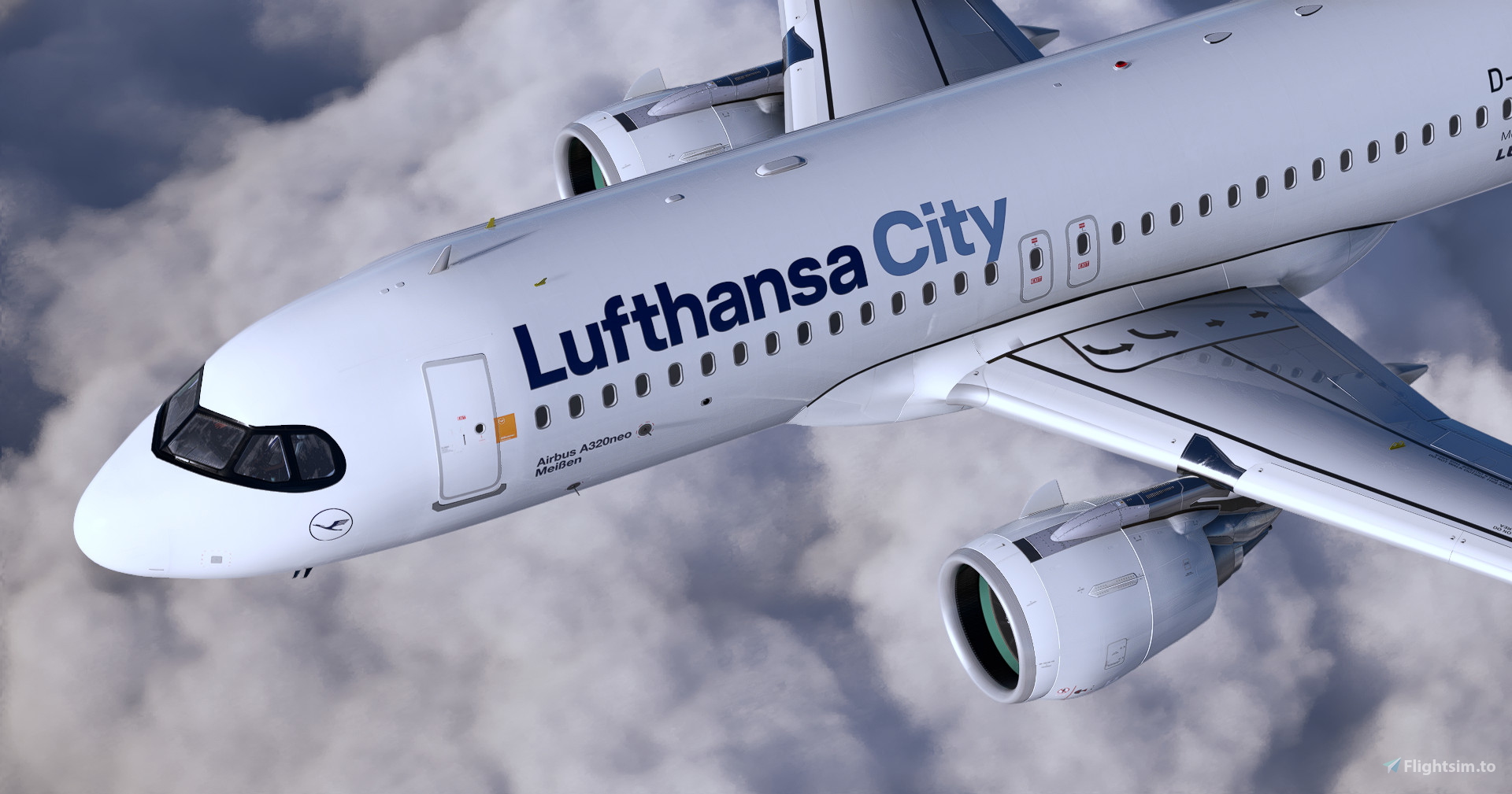 A32NX] Lufthansa City D-AIJQ | FlyByWire A320neo | 8K for