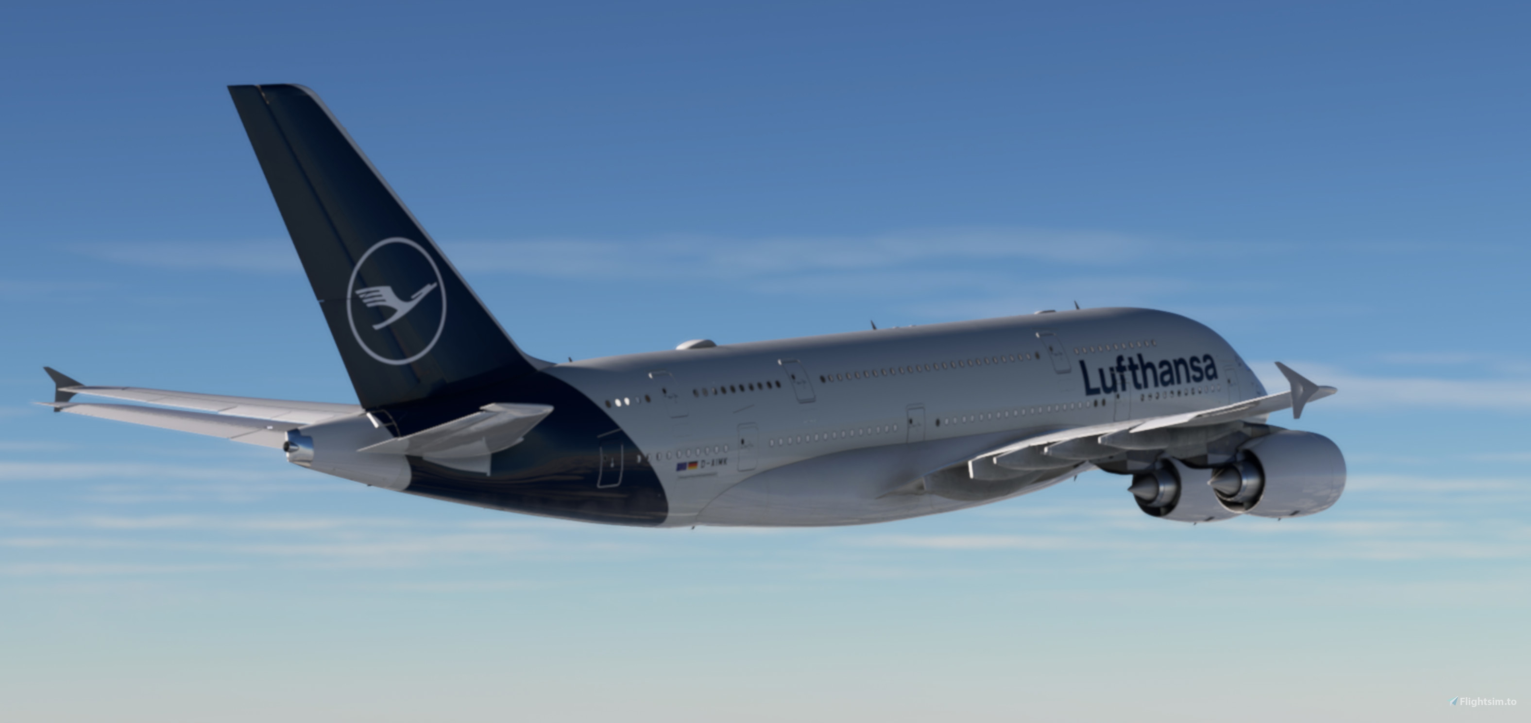 Lufthansa | D-AIMK | FBW A380 | 4K & 8K のために Microsoft Flight