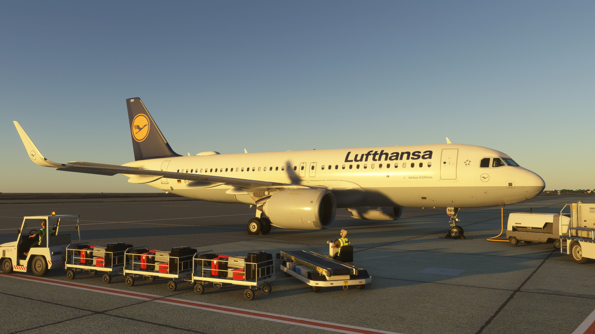 Lufthansa D-AINH –Old livery- livery for InibuildsA320NEO MSFS2024 (with cabin) - Image 1