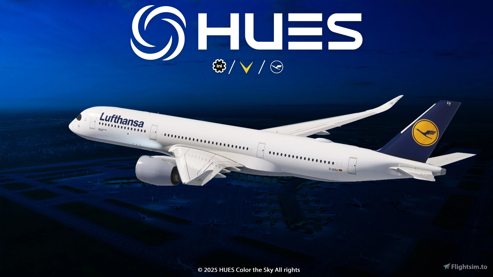 Lufthansa Old Colors w/3D Cabin | A350-900 inibuilds - Image 1