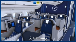 Lufthansa Old Colors w/3D Cabin | A350-900 inibuilds thumbnail 8
