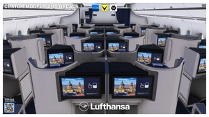 Lufthansa Pack  w/ 3D Cabin | A350-900 inibuilds thumbnail 8