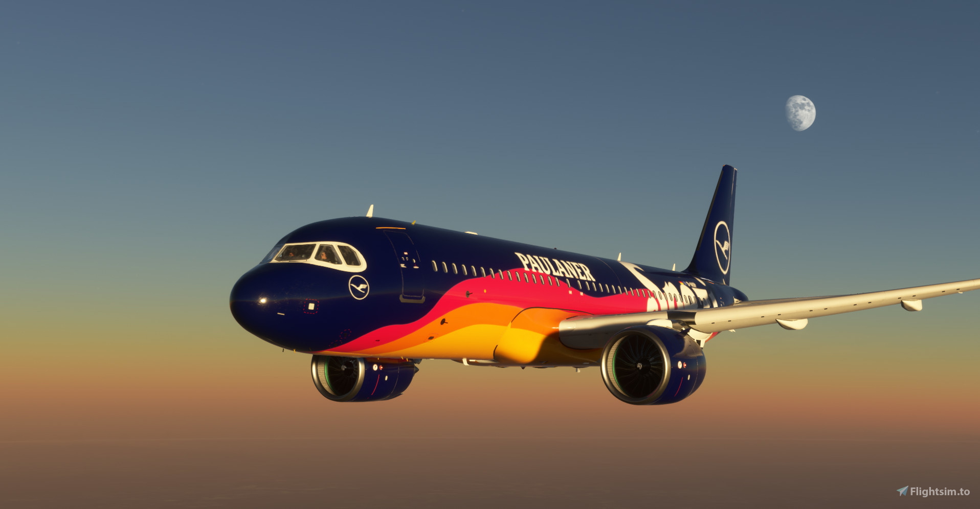 A32NX] Paulaner Spezi Advertisement | Lufthansa (Flying Spezi Can