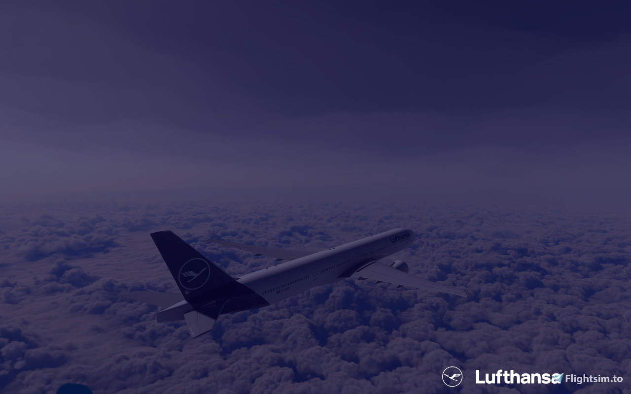 Lufthansa PMDG 777-300 EFB Wallpaper for Microsoft Flight Simulator | MSFS — free download