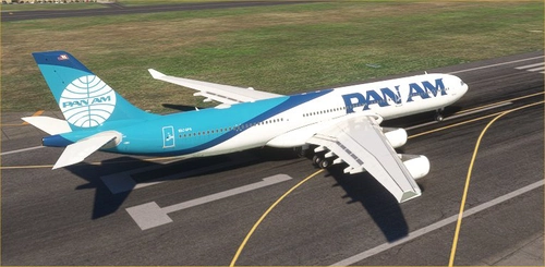 LVFR A340-300 Modern Pan Am Livery