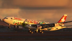 LVFR A340-300 SWISS San Francisco Livery thumbnail 1