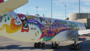 LVFR A340-300 SWISS San Francisco Livery thumbnail 3