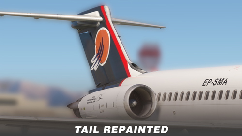 Maddog MD-88 livery EP-SMA taban air