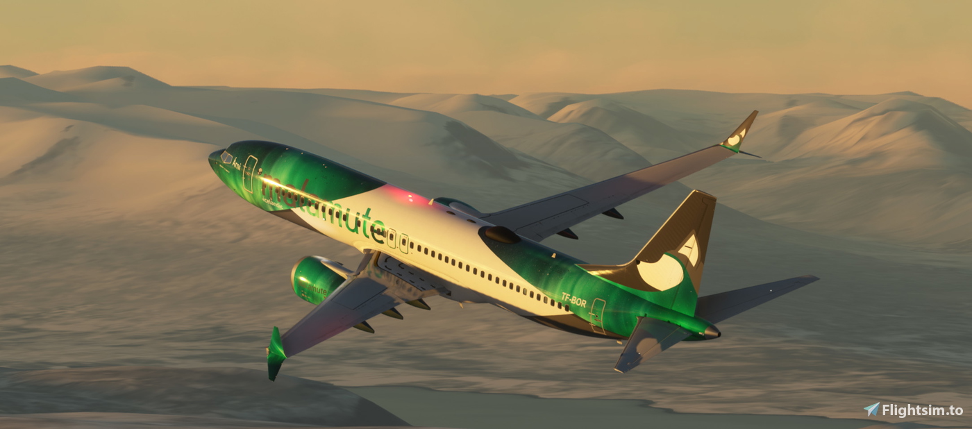 Malamute Icelandic Aurora - iFly 737 Max 8 のために Microsoft Flight ...