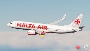 MALTA AIR Pack w/ 3D Full Economy Cabin | iFly 737 MAX 8 [Smart Decals] thumbnail 10