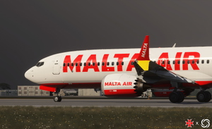MALTA AIR Pack w/ 3D Full Economy Cabin | iFly 737 MAX 8 [Smart Decals] thumbnail 7