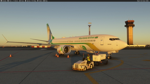 Mauritania Airlines Boeing 737Max8 5T-CLJ for Asobo B737M8 model MSFS2024