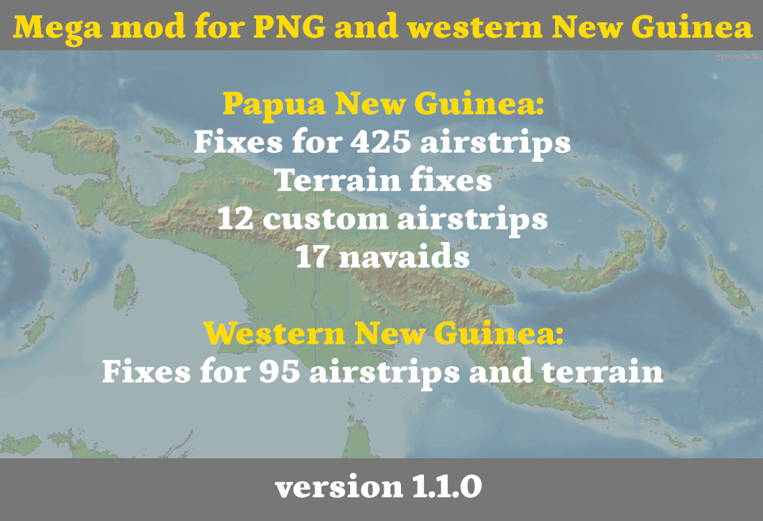 Mega mod for PNG and western New Guinea - Image 1