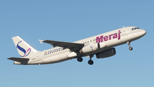 Meraj Airlines EP-AJI Fenix A320 IAE [Cabin] - 8K